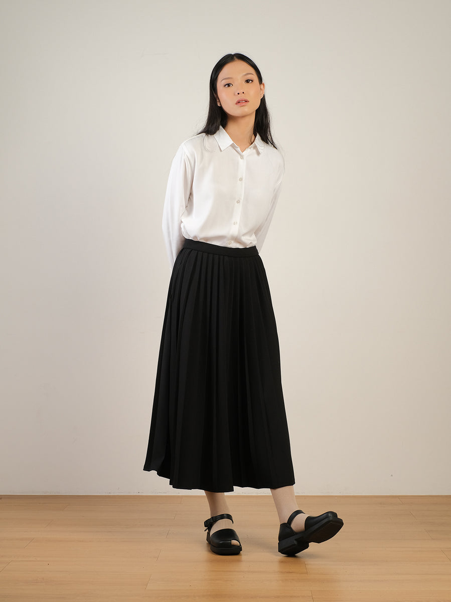 Bibiy ODETTE BOA PLEATED SKIRT