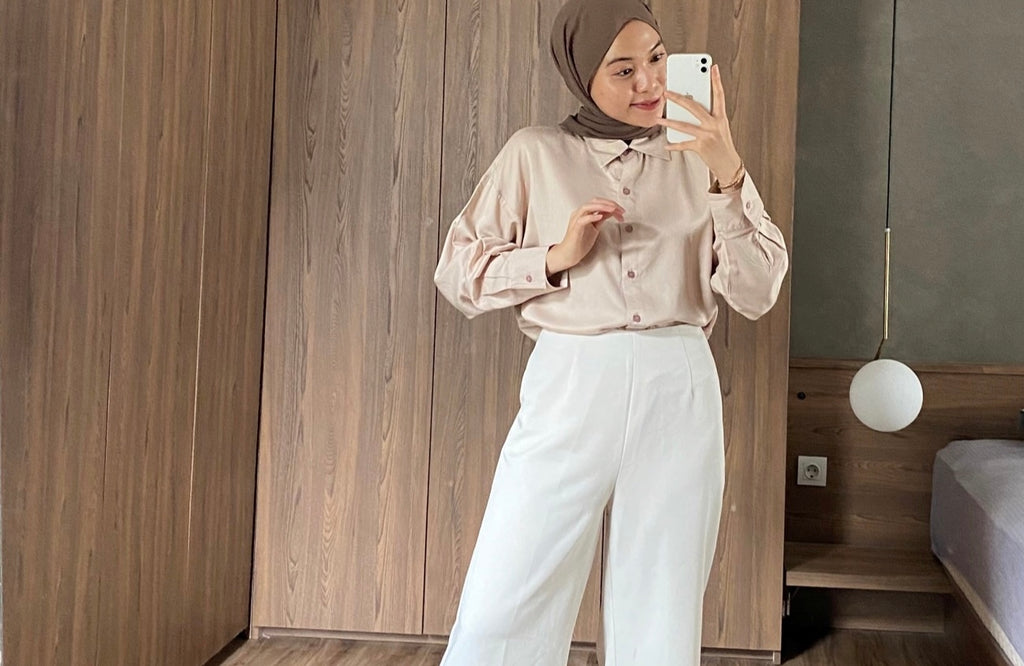 Contoh pakaian untuk bentuk tubuh jam pasir