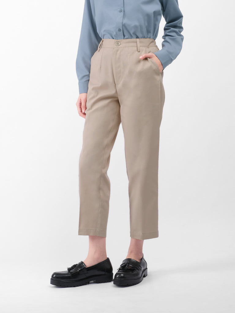 Ankle Chino Pants | Beige – THENBLANK