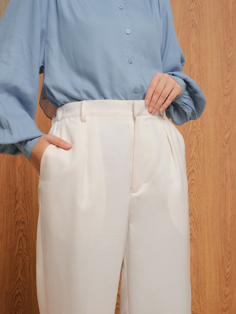 Ankle Culotte | Broken White – THENBLANK