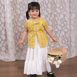 Arum Kids Tie Blouse | Sun Gold