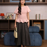 Aurora Smock Top (Shortsleeve) | Baby Pink