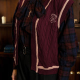 Cable Knit Vest | Gryffindor
