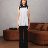 Cami Pleated Tank | Black Dots