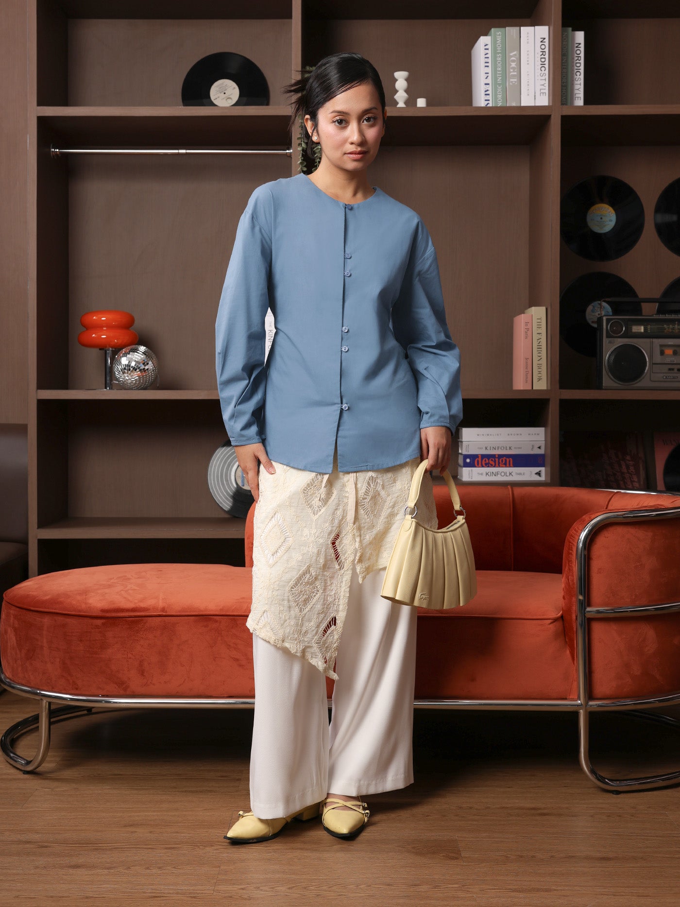 Darra Two Way Blouse | Denim – THENBLANK