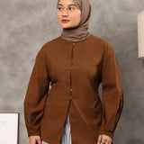 Darra Two Way Blouse | Dark Choco