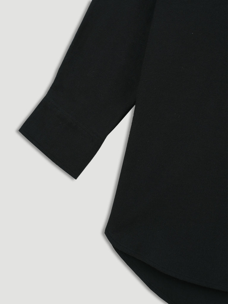 Flaxen Shirt | Black – THENBLANK