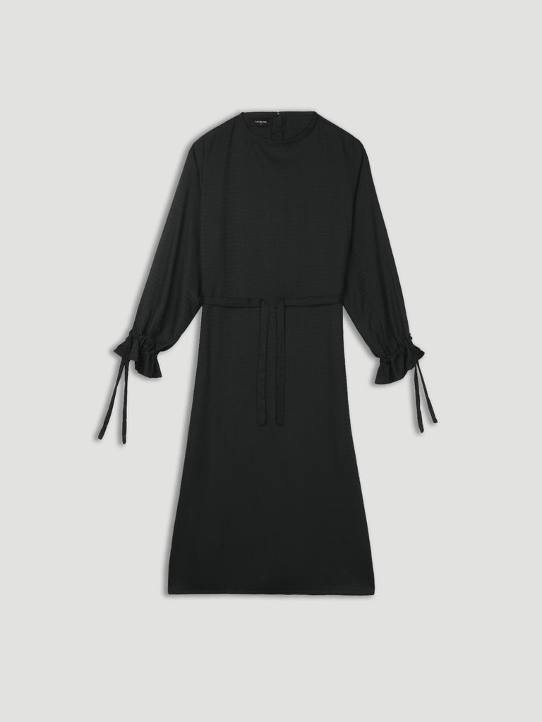 Tied Longsleeve Dress