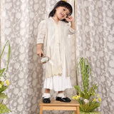 Lengkung Kids Dress | Broken White