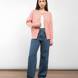 Lounge Viscose Cardigan | Pink