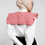 Nadi Ruffle Collar | Red White