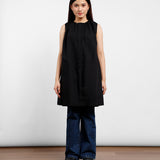 Neck Ruff Dress | Black