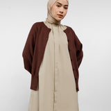 Neck Ruff Dress | Sand