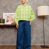 Noon Balun Blouse | Lemon Lime