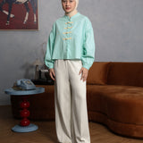 Noon Balun Blouse | Sea Mist