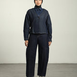 Outline Barrel Top | Dark Blue