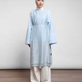Rangkai Sheer Dress | Blue