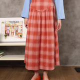 Swan Drop Waist Skirt | Coral