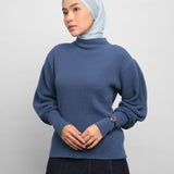 Turtle Knit Top | Denim