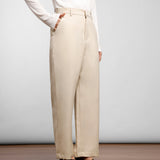Wide Chino Pants | Ivory