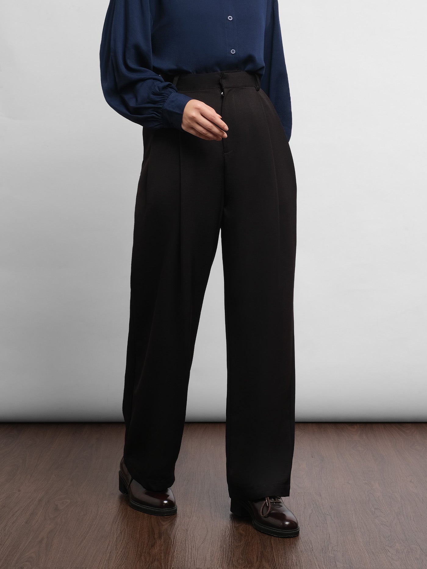 Wide Leg Pants Black – THENBLANK