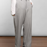 Wide Chino Pants | Grey