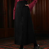 Zip Up Skirt | Black