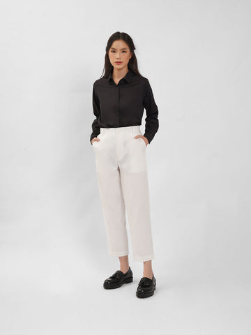Ankle Chino Pants | Broken White – THENBLANK