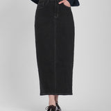 Denim Skirt | Black