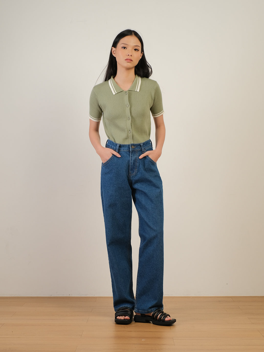 Loose Denim Pants Mid